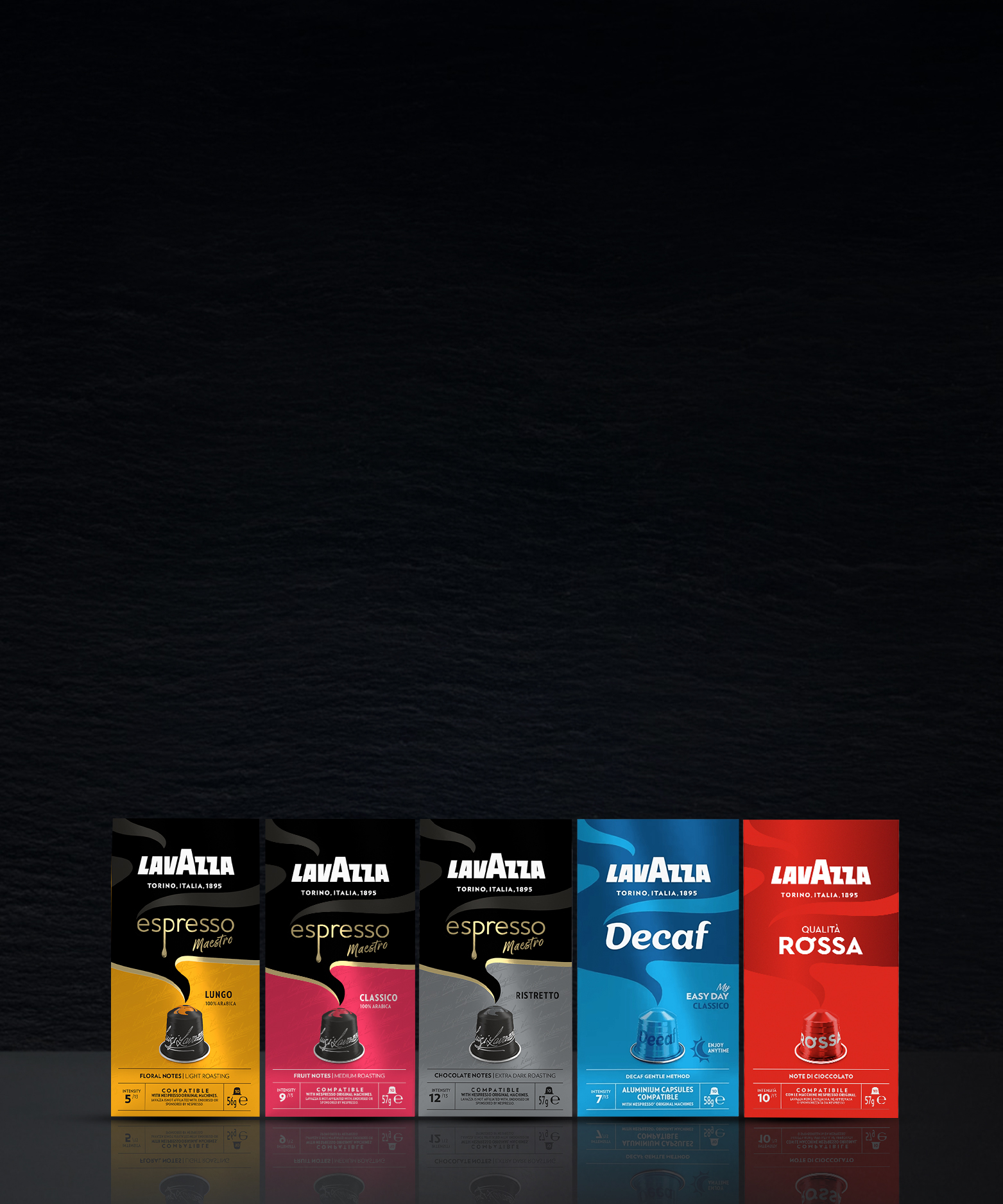 Lavazza Kapseln, die mit Nespresso* Original Maschinen kompatibel sind