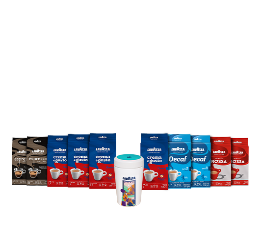 Topseller-Kombi-Paket: 10x gemahlener Kaffee + Tales of Italy Kaffeedose