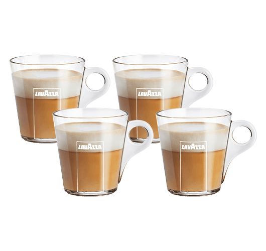4 Lavazza Tassen „Trasparenza Collection“